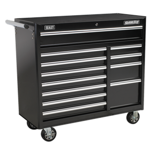 Sealey Superline PRO® Heavy-Duty Rollcab 12 Drawer - Black