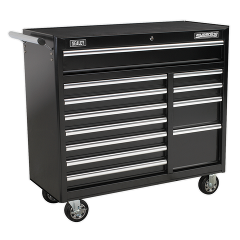 Sealey Superline PRO® Heavy-Duty Rollcab 12 Drawer - Black