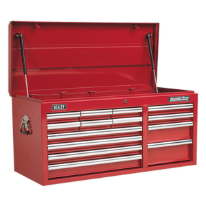 Sealey Superline PRO® Heavy-Duty Topchest 14 Drawer - Red