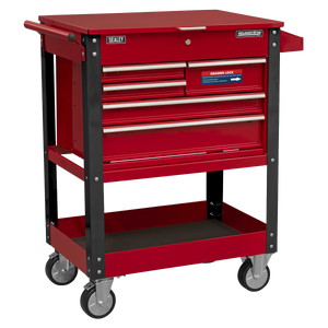 Sealey Superline PRO® Heavy-Duty Mobile Tool & Parts Trolley with 5 Drawers & Lockable Top