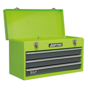 Sealey American PRO® Tool Chest 3 Drawer - Green/Grey