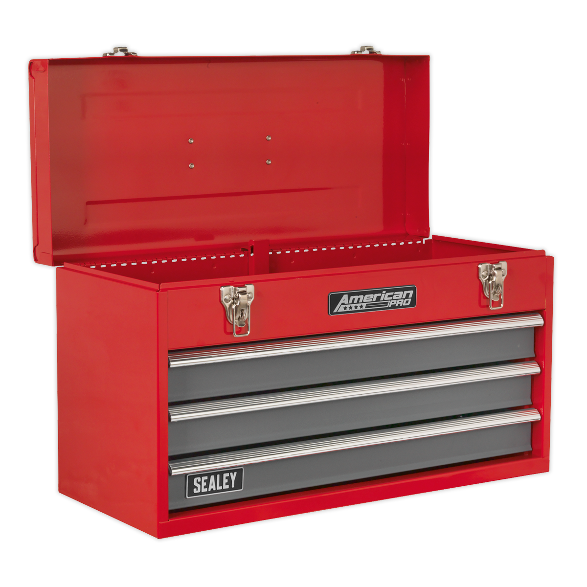 Sealey American PRO® Tool Chest 3 Drawer - Red/Grey Sealey 