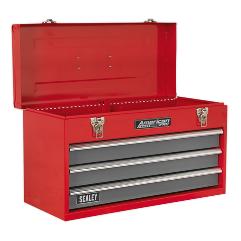 Sealey American PRO® Tool Chest 3 Drawer - Red/Grey