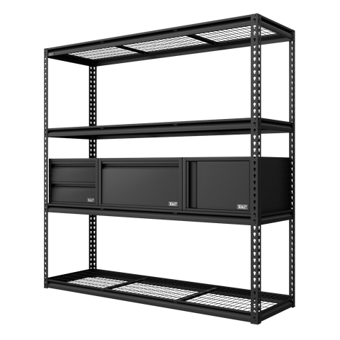 Sealey Heavy-Duty Modular Racking Kit with 3 Storage Units
