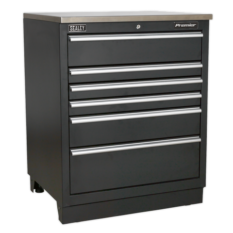 Sealey Premier™ Heavy-Duty Modular Floor Cabinet 6 Drawer 775mm