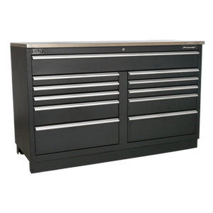 Sealey Premier™ Heavy-Duty Modular Floor Cabinet 11 Drawer 1550mm