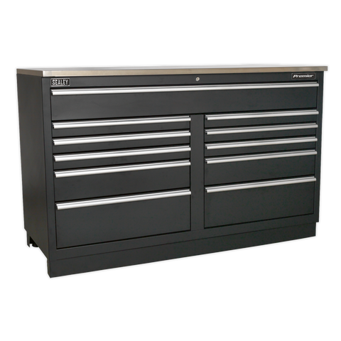 Sealey Premier™ Heavy-Duty Modular Floor Cabinet 11 Drawer 1550mm