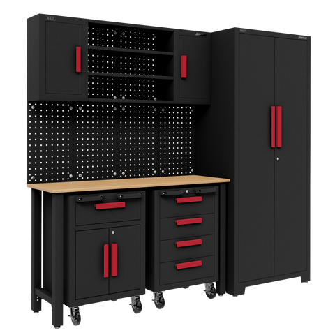 Sealey Complete Garage Storage System with 2 Mobile Trolleys