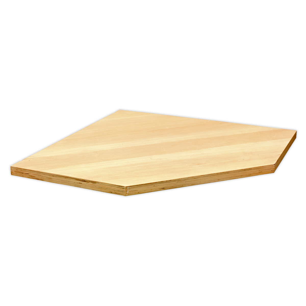 Sealey Superline PRO® Pressed Wood Worktop for Modular Corner Cabinet 865mm Sealey 
