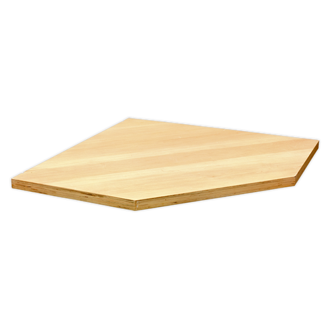 Sealey Superline PRO® Pressed Wood Worktop for Modular Corner Cabinet 865mm