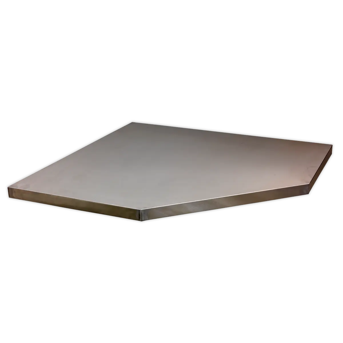 Sealey Superline PRO® Stainless Steel Worktop for Modular Corner Cabinet 865mm Sealey 