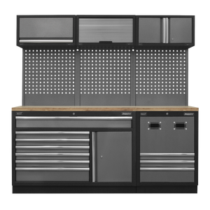 Sealey Superline PRO® Modular Storage System Combo with Pressed Wood Worktop