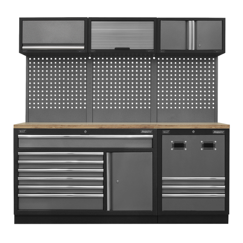 Sealey Superline PRO® Modular Storage System Combo with Pressed Wood Worktop