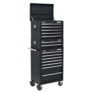 Sealey Superline PRO® Topchest, Mid-Box Tool Chest & Rollcab Combination 14 Drawer