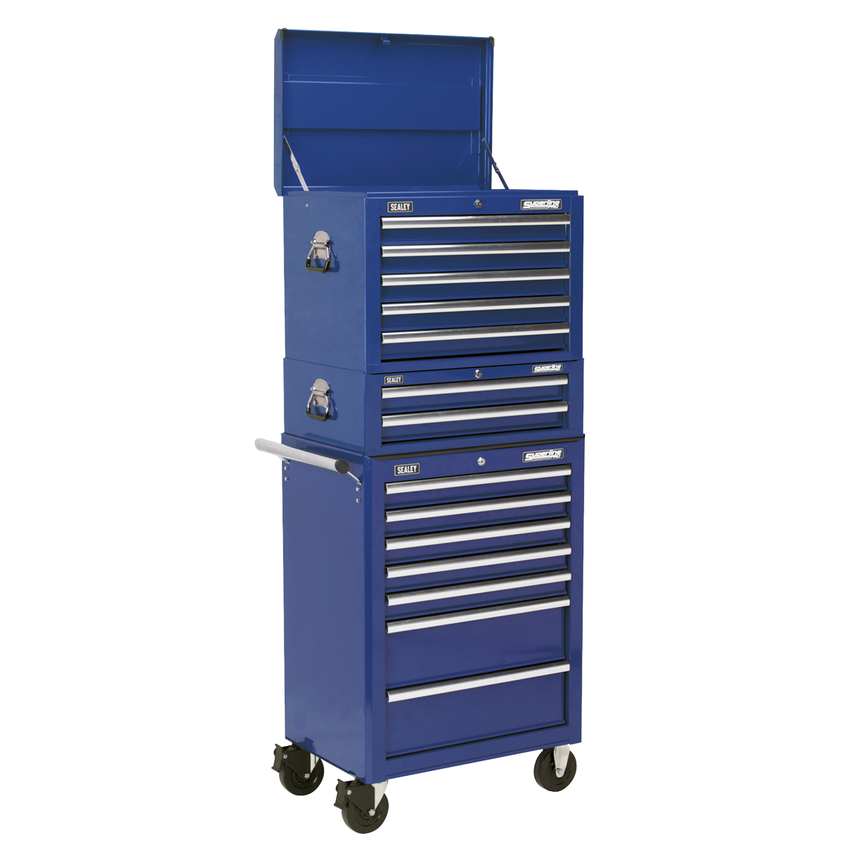 Sealey Superline PRO® Topchest, Mid-Box Tool Chest & Rollcab Combination 14 Drawer Sealey 