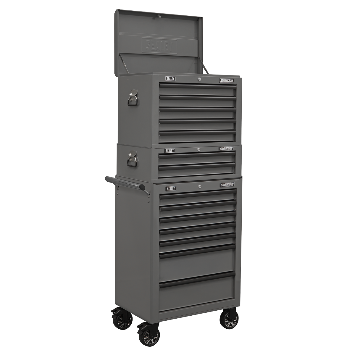 Sealey Superline PRO® Topchest, Mid-Box Tool Chest & Rollcab Combination 14 Drawer Sealey 