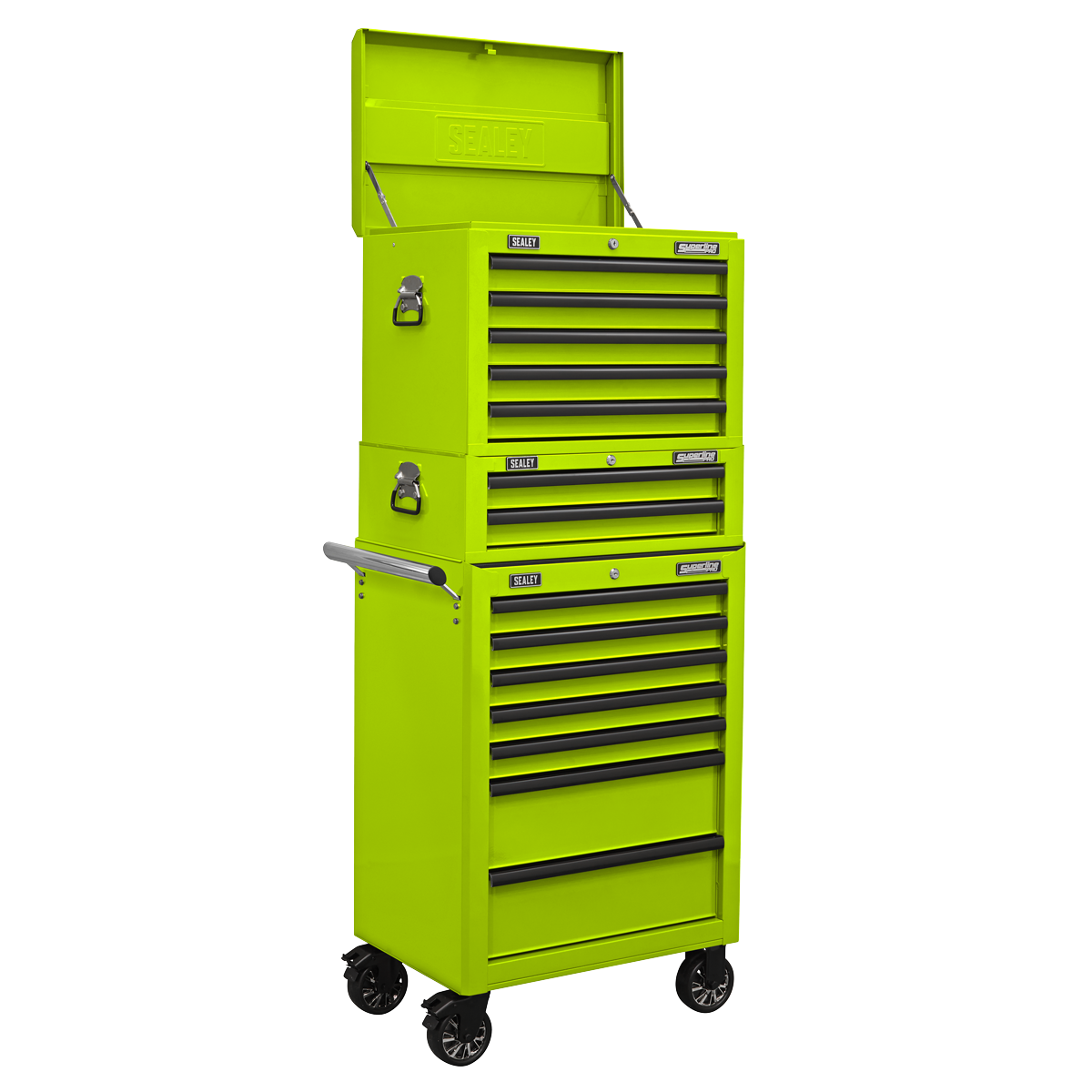 Sealey Superline PRO® Topchest, Mid-Box Tool Chest & Rollcab Combination 14 Drawer Sealey 