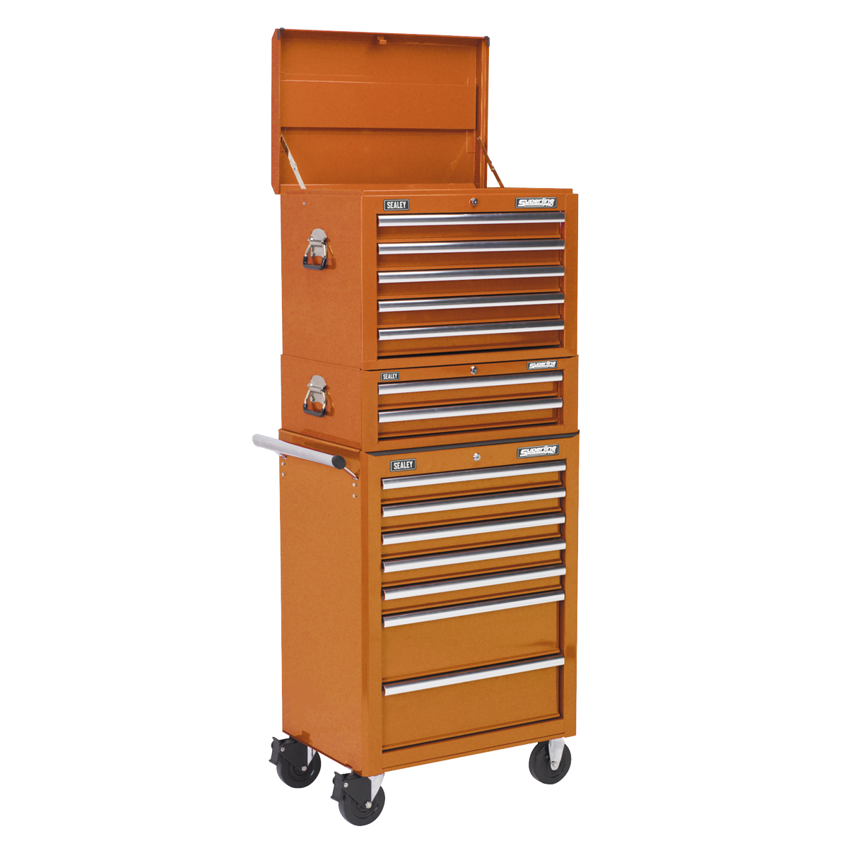 Sealey Superline PRO® Topchest, Mid-Box Tool Chest & Rollcab Combination 14 Drawer Sealey 