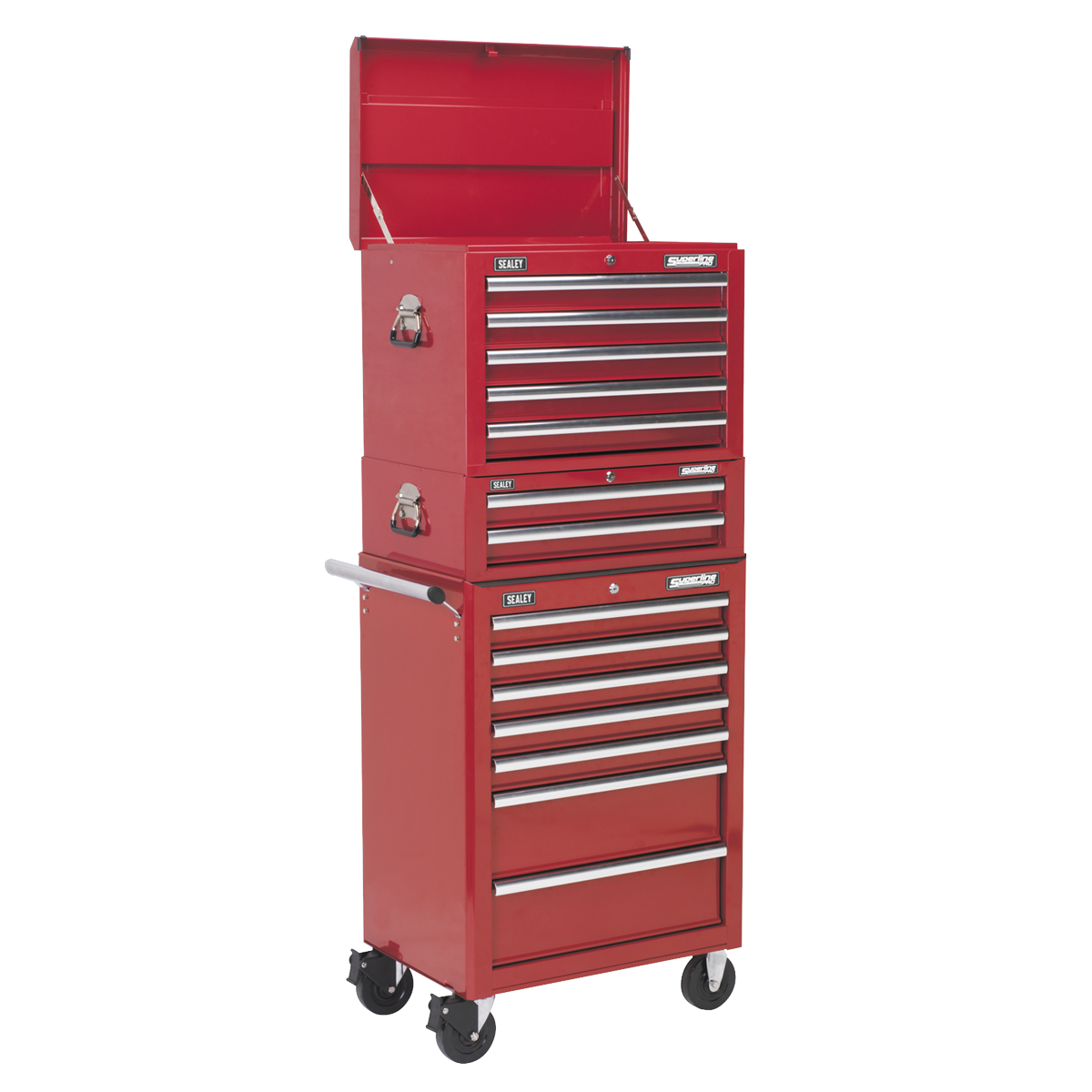 Sealey Superline PRO® Topchest, Mid-Box Tool Chest & Rollcab Combination 14 Drawer Sealey 