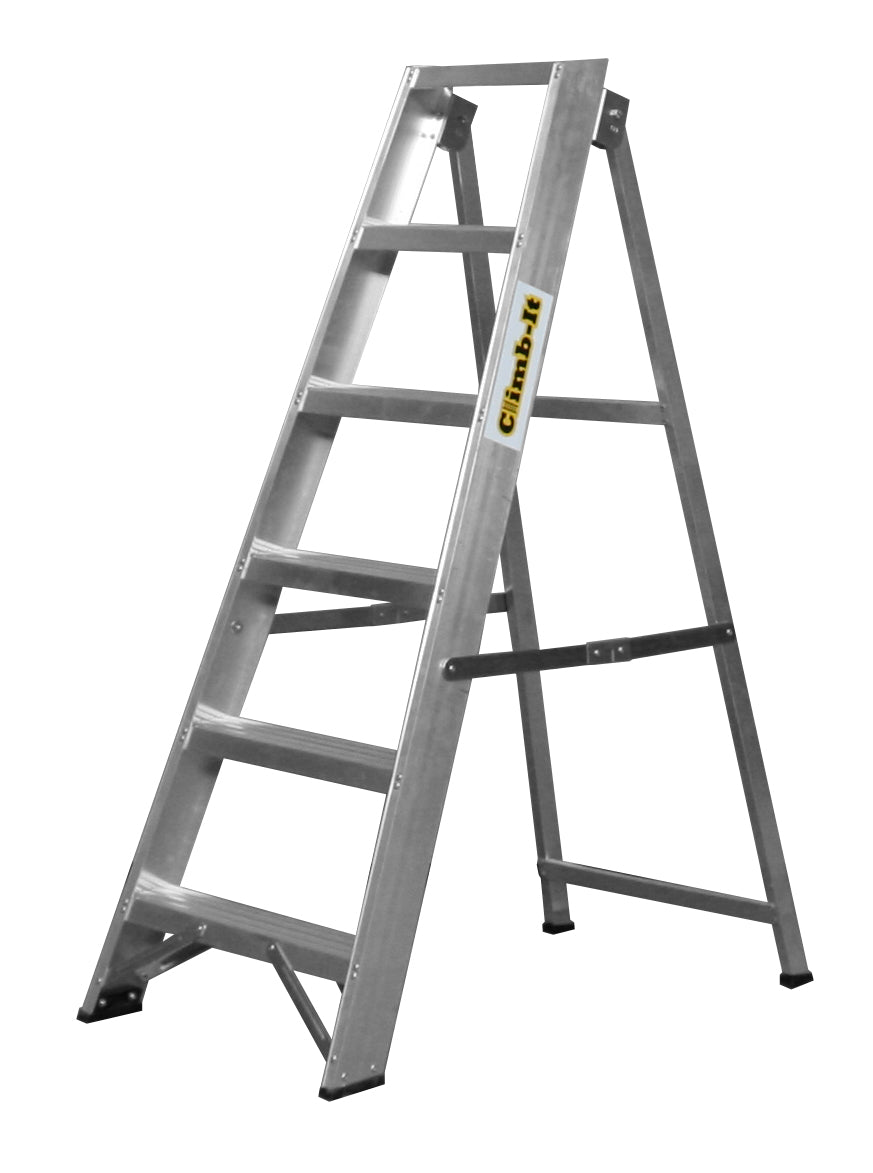 Climb-It Aluminium Swingback Stepladders Climb-It 