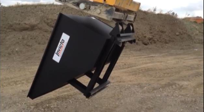 Telehandler Auto-Locking Tipping Skip Invicta Attachments 