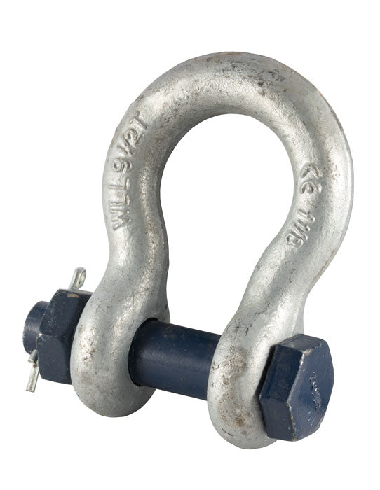 Blue Pin Standard Safety Pin Bow Shackles