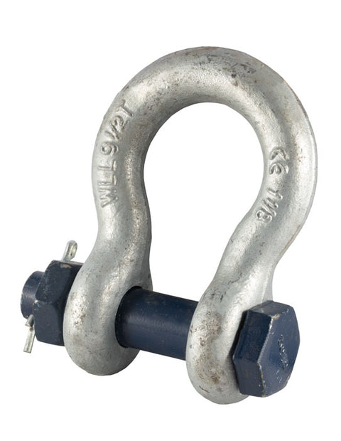 Blue Pin Standard Safety Pin Bow Shackles