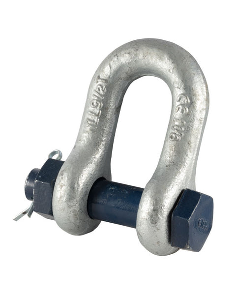 Blue Pin Standard Safety Pin Dee Shackles