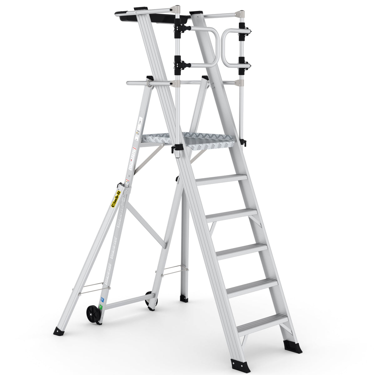Climb-It Large Platform Folding Steps with Safety Gates Climb-It 