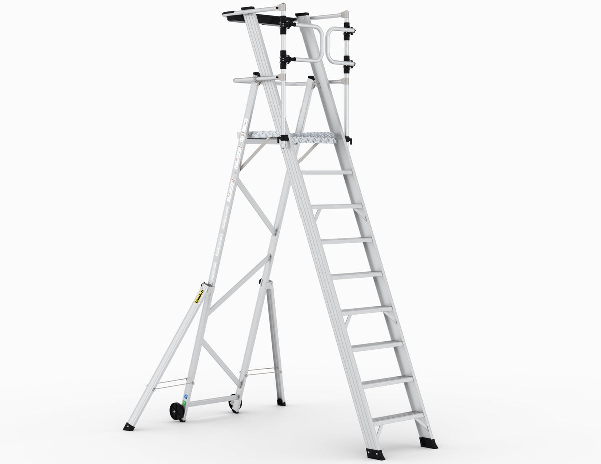 Climb-It Large Platform Folding Steps with Safety Gates Climb-It 