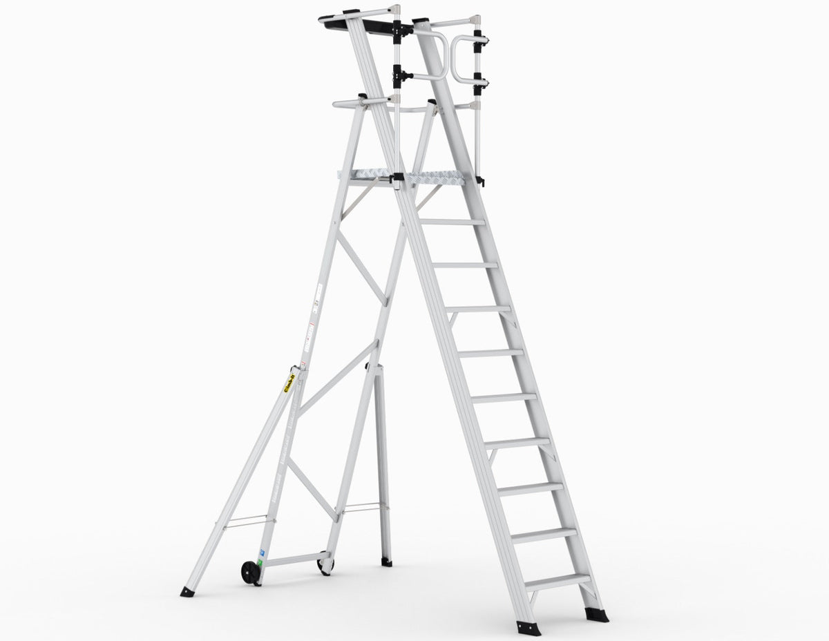 Climb-It Large Platform Folding Steps with Safety Gates Climb-It 