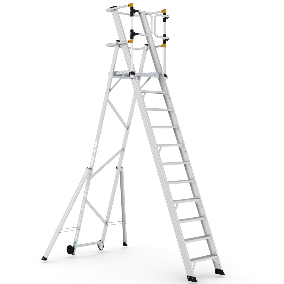 Climb-It Large Platform Folding Steps with Safety Gates Climb-It 
