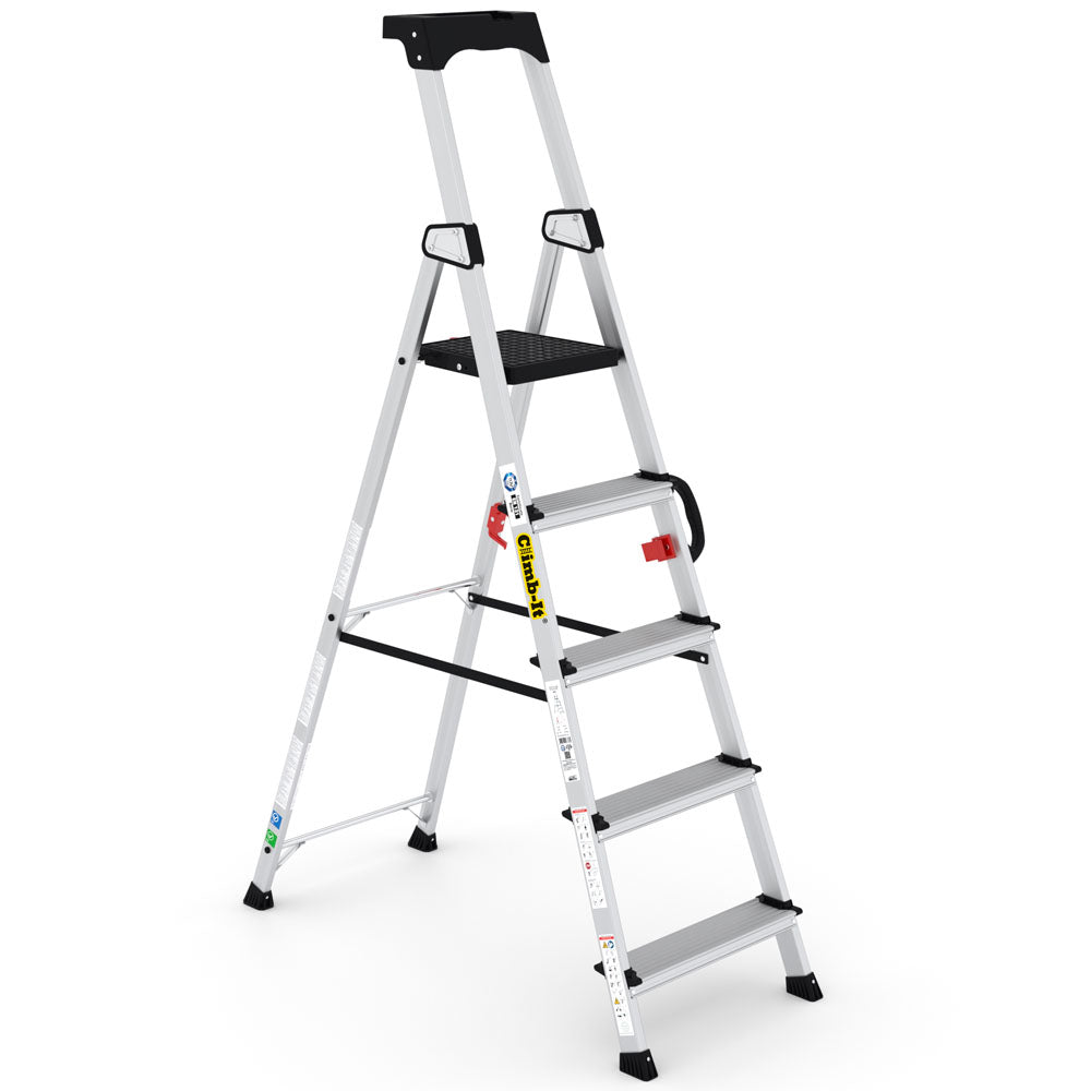 Climb-It Professional Stepladders with Carry Handle Climb-It 