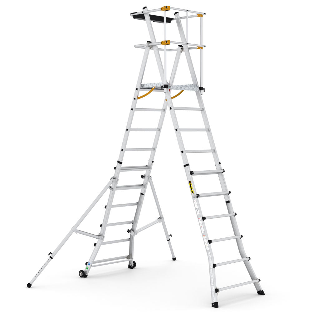 Climb-It Folding Telescopic Large Platform Steps Climb-It 