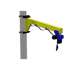 Clamp Around Column Under-Braced 1000kg I-Beam Jib Crane