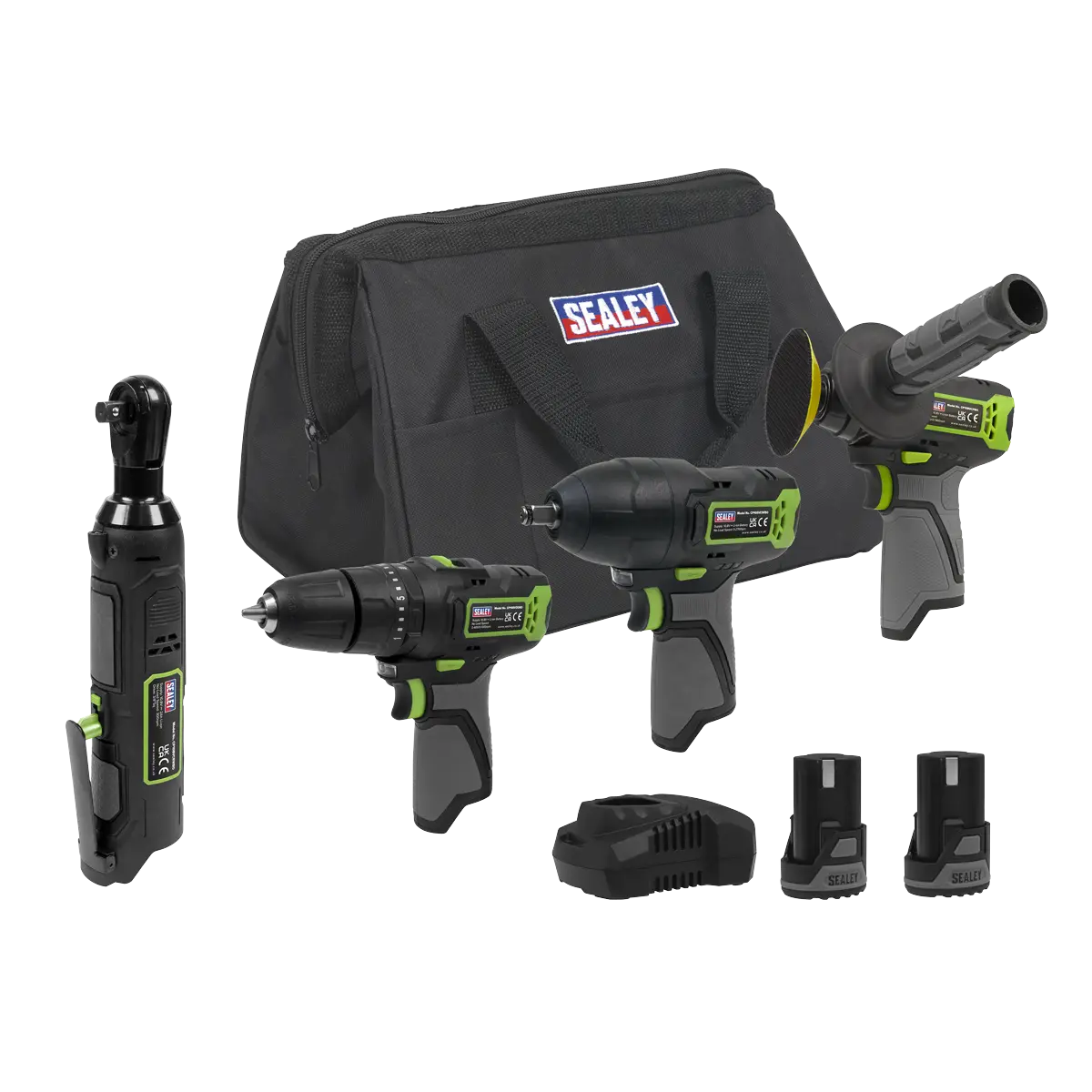 Sealey 4 x SV10.8 Series Cordless Combo Kit 10.8V Sealey 