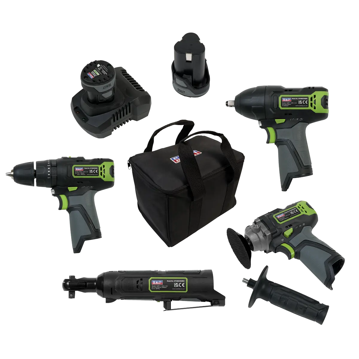 Sealey 4 x SV10.8 Series Cordless Combo Kit 10.8V Sealey 