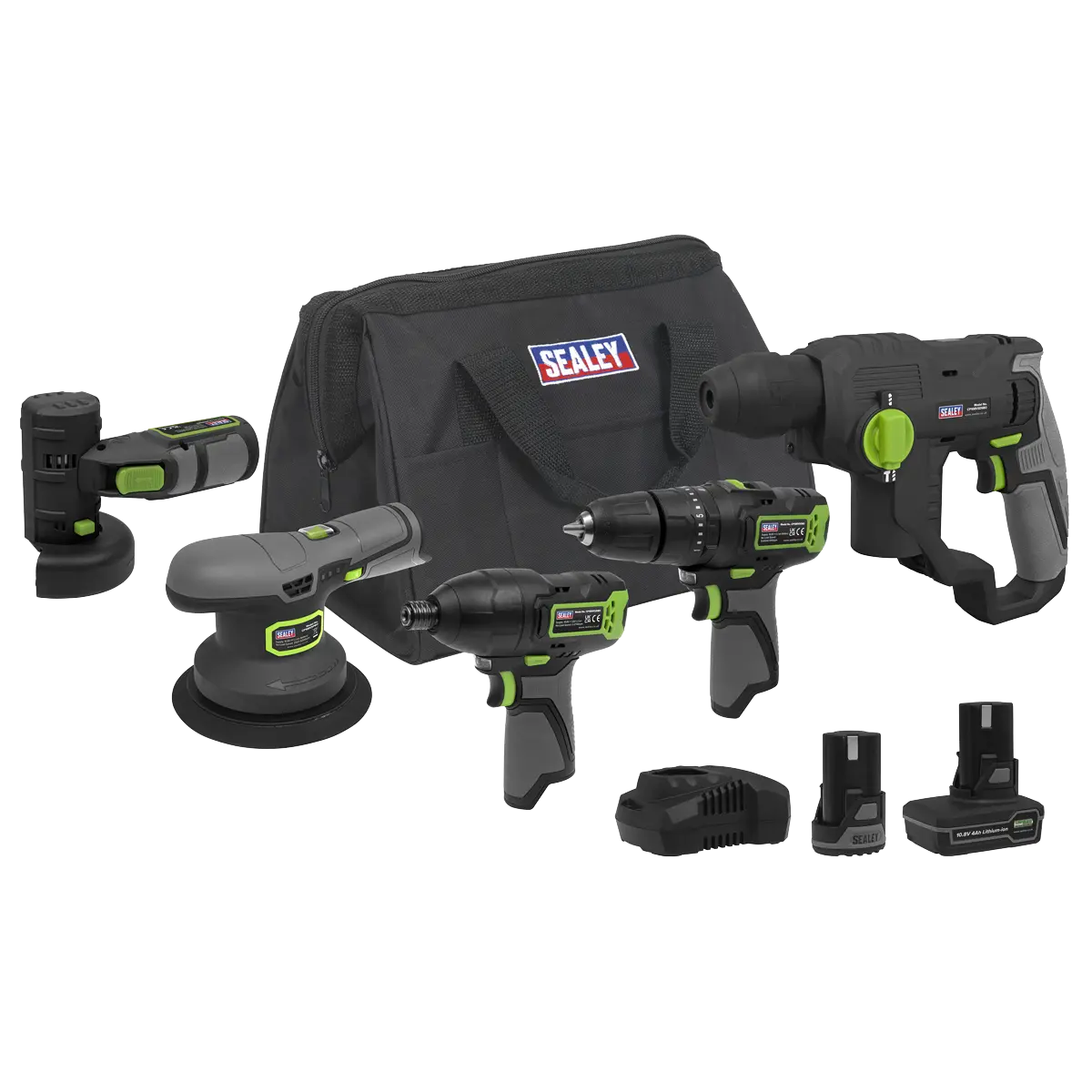 Sealey 5 x SV10.8 Series Cordless Combo Kit 10.8V Sealey 