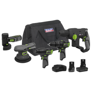 Sealey 5 x SV10.8 Series Cordless Combo Kit 10.8V