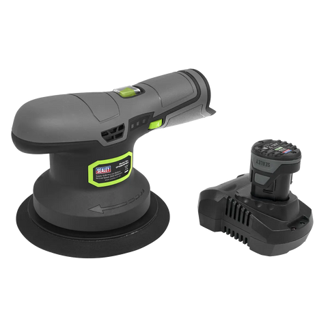 Sealey SV10.8 Series 150mm Cordless Dual Action Sander/Polisher Kit 10.8V 2Ah