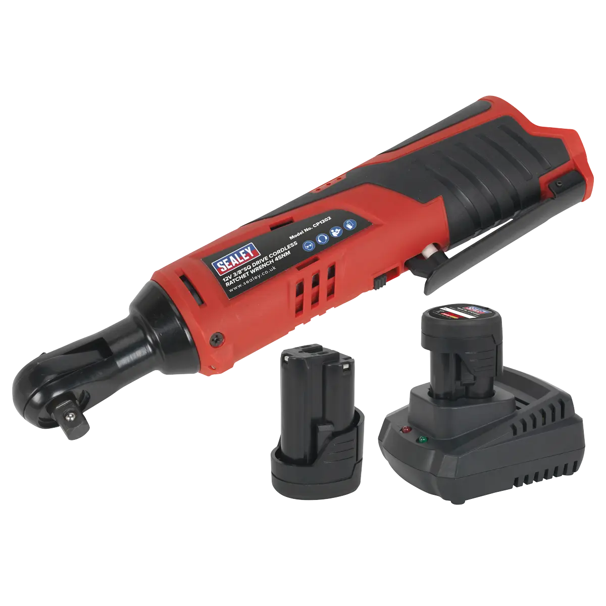 Sealey SV12 Series 3/8"Sq Drive Cordless Ratchet Wrench 12V Sealey 
