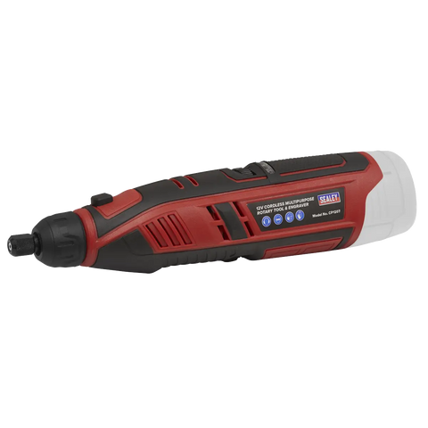 Sealey SV12 Series Cordless Multipurpose Rotary Tool & Engraver Kit 12V 49pc - Body Only
