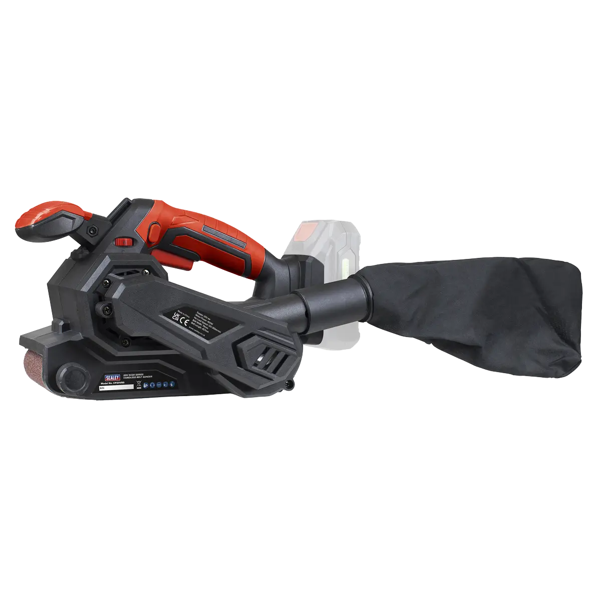 Sealey SV20 Series 76mm Cordless Belt Sander 20V - Body Only Sealey 