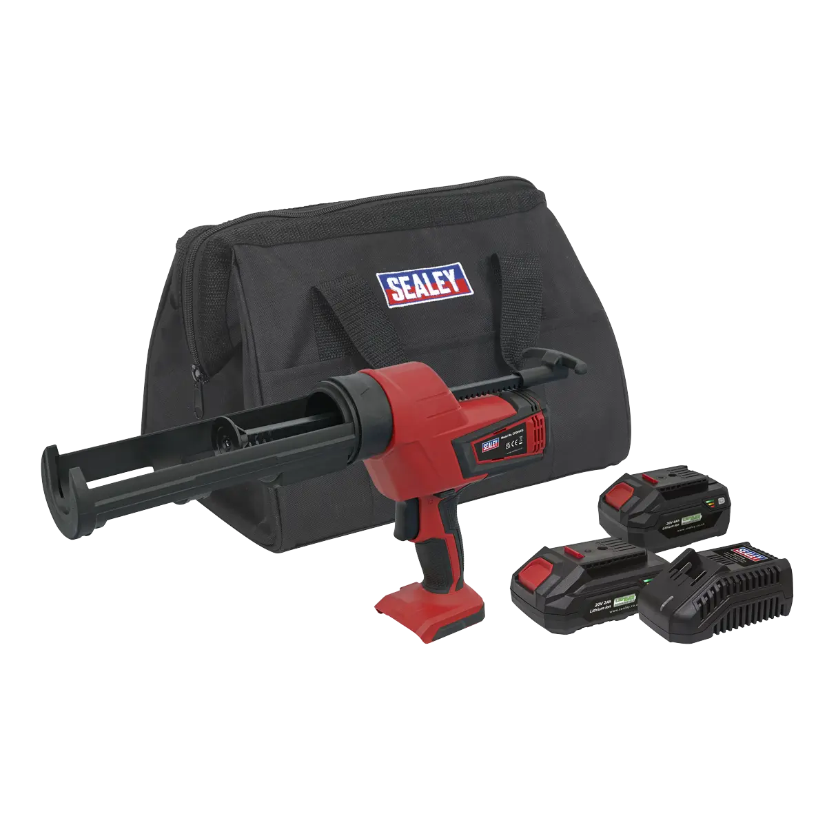 Sealey SV20 Series 310ml Cordless Caulking Gun Kit 20V - 2 Batteries Sealey 