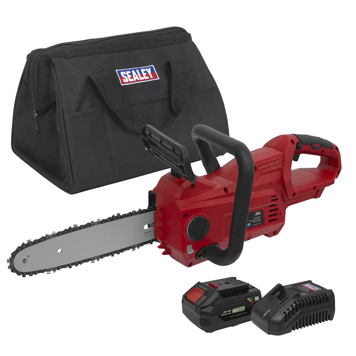 Sealey SV20 Series 25cm Cordless Chainsaw Kit 20V 4Ah Sealey 