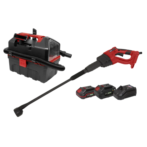 Sealey 2 x SV20 Series Cordless Car Cleaning Combo Kit 20V - 2 Batteries