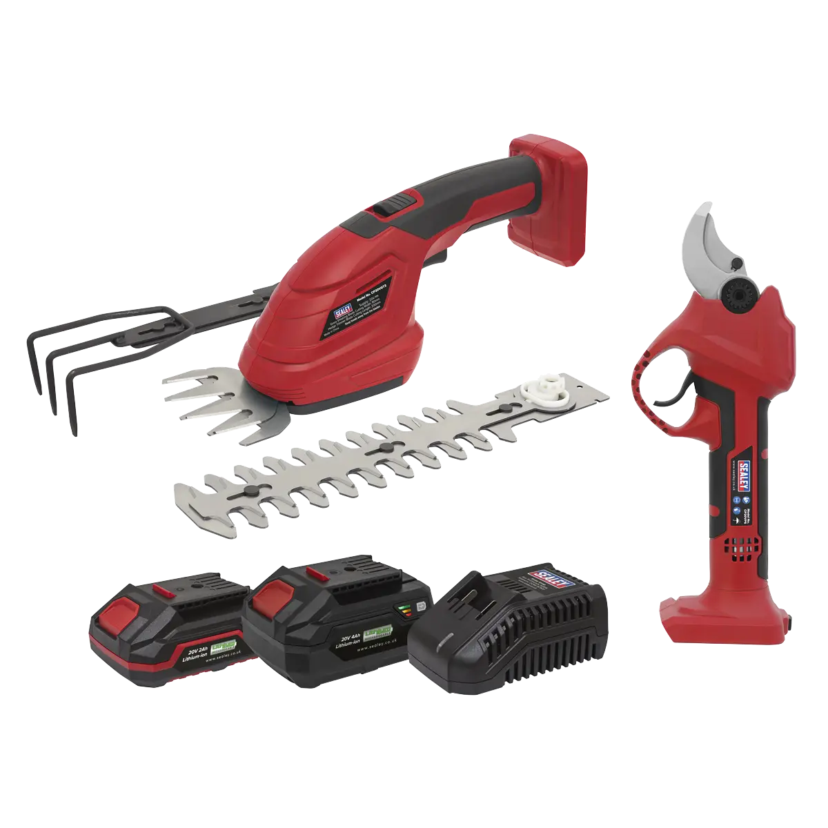 Sealey 2 x SV20 Series Cordless Gardening/Pruning Combo Kit 20V - 2 Batteries Sealey 