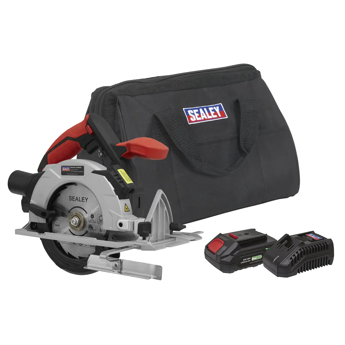 Sealey SV20 Series 150mm Cordless Circular Saw Kit 20V 2Ah Sealey 