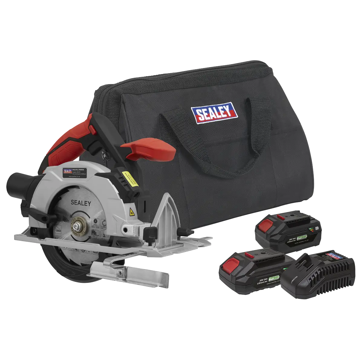 Sealey SV20 Series 150mm Cordless Circular Saw Kit 20V - 2 Batteries Sealey 