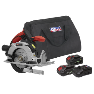 Sealey SV20 Series 150mm Cordless Circular Saw Kit 20V - 2 Batteries